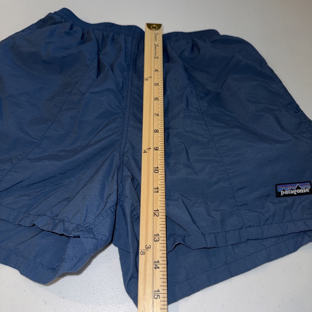 Patagonia 4" Swim Trunks Hiking Shorts Blue 57014 Mens Size Small Pockets - Picture 9 of 14